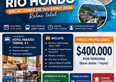 TERMAS DE RIO HONDO – JULIO