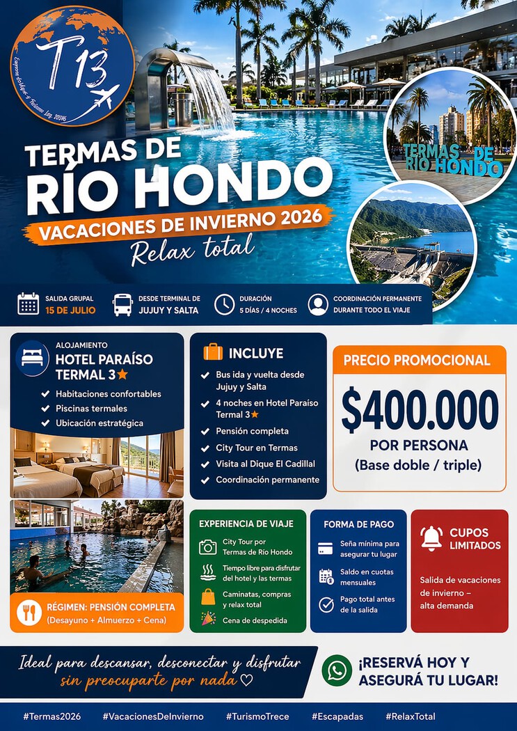 TERMAS DE RIO HONDO – JULIO