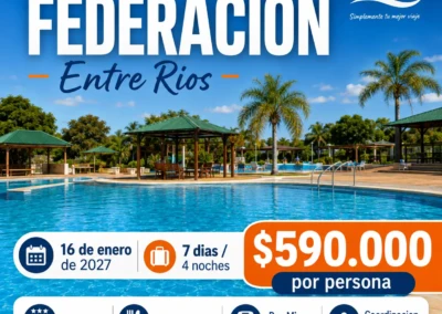 Federación Termal – Entre Ríos | 7 días / 4 noches desde Salta